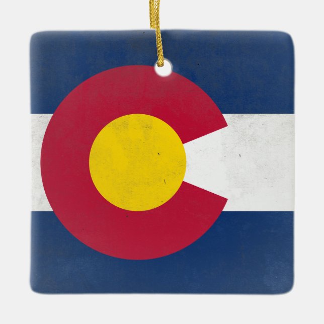 Colorado Ceramic Ornament (Front)