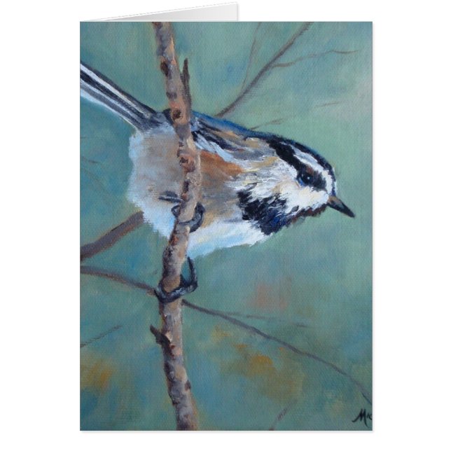 Colorado Chickadee Greeting Card (Front)