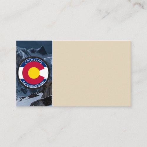 Colorado Circular Flag Business Card