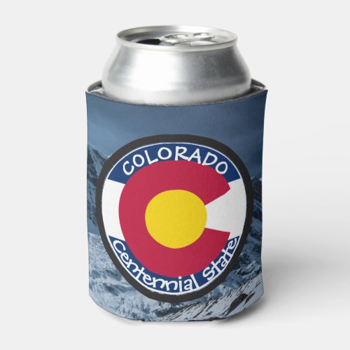 Colorado Circular Flag Can Cooler