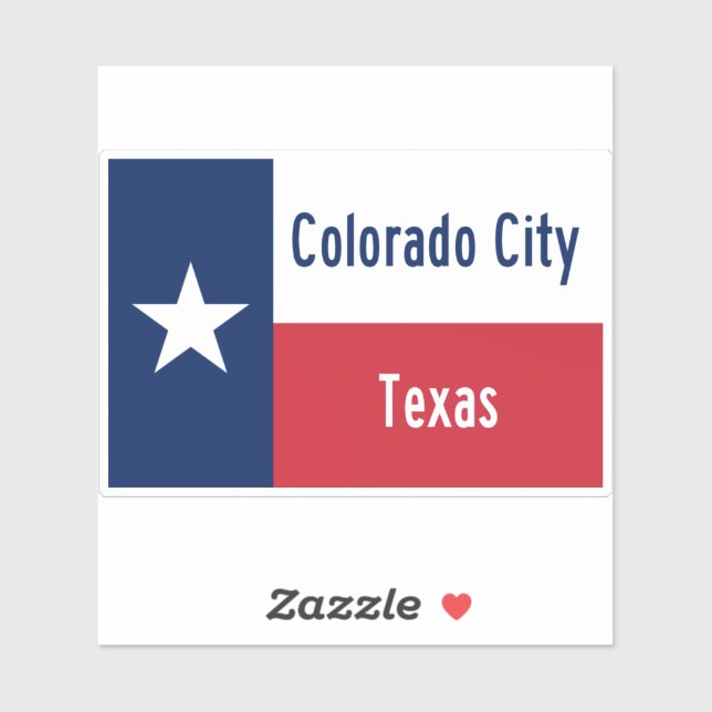 Colorado City Texas Sticker (Sheet)