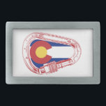 Colorado Climbing Carabiner Belt Buckle<br><div class="desc">Colorado's climbing opportunities are limitless. Rock,  ice,  bouldering,  or alpine. It's all here!</div>