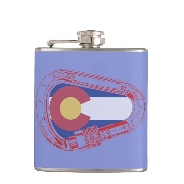 Colorado Climbing Carabiner Flask (Front)