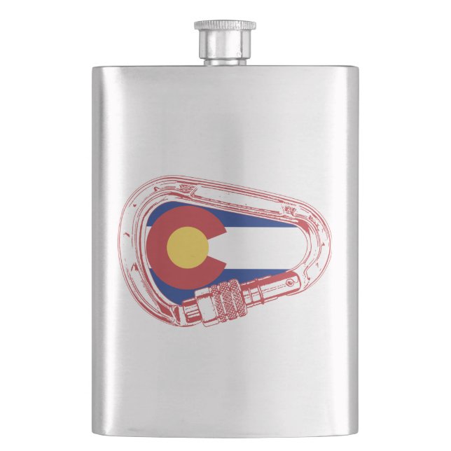 Colorado Climbing Carabiner Flask (Front)