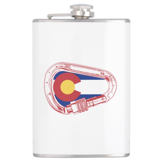 Colorado Climbing Carabiner Flask (Front)