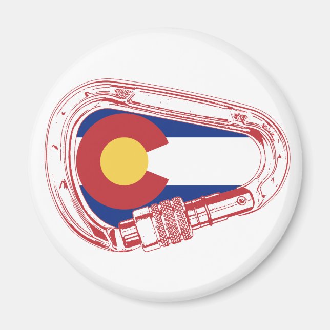 Colorado Climbing Carabiner Magnet (Front)