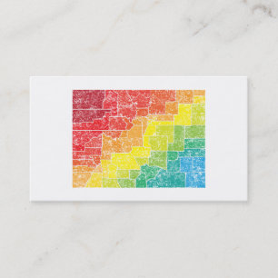 colorado color counties business card