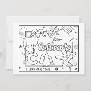 colorado color me collage invitation