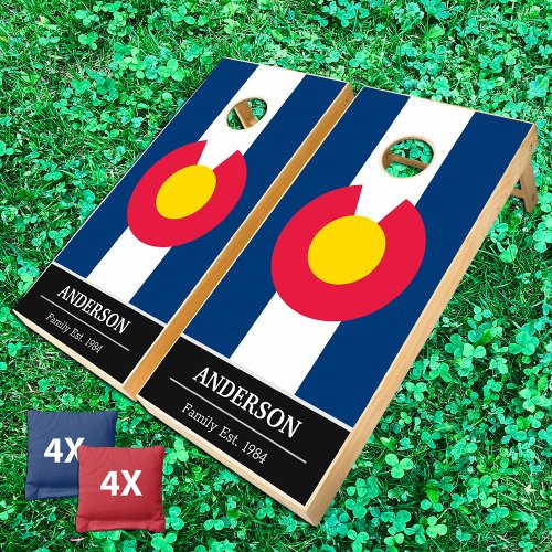 Colorado  Colorado Flag personalized  Family fun Cornhole Set