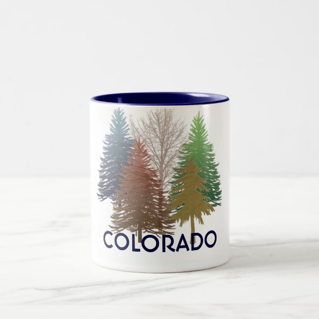 Colorado colorful trees coffee mug (Center)