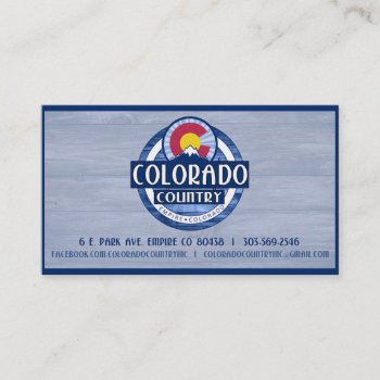 Colorado Country Biz Cards by ColoradoCreativity at Zazzle