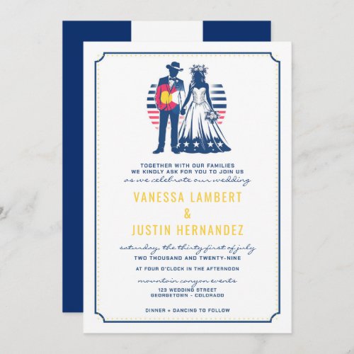 Colorado Couple Wedding Invitation