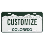 Colorado Custom License Plate at Zazzle