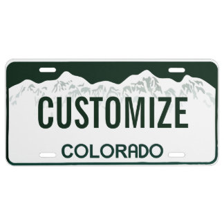 Colorado Custom License Plate