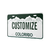 Colorado Custom License Plate | Zazzle