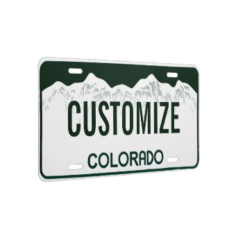 Colorado Custom License Plate | Zazzle