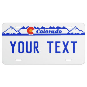 Colorado Custom License Plate