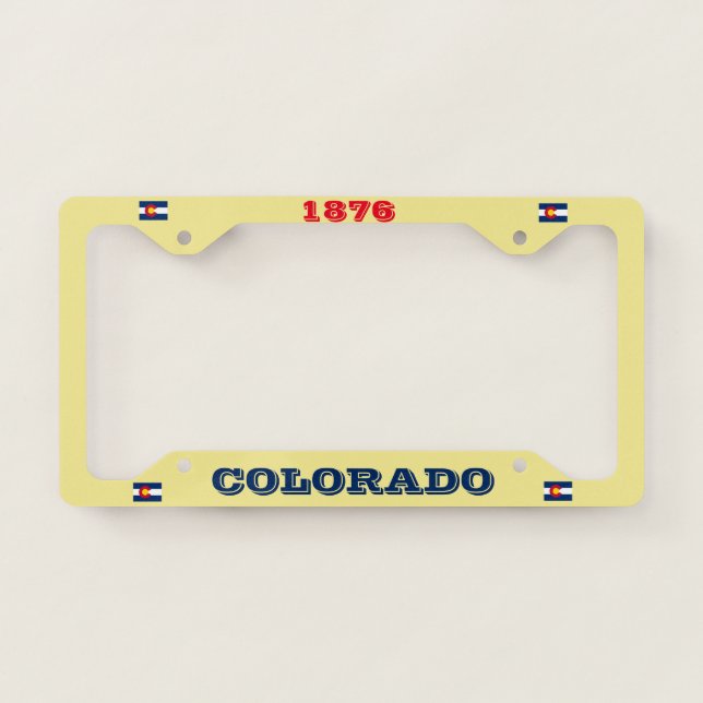 Colorado Custom License Plate Frame (Front)