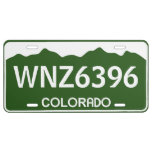 Colorado Custom License Plate Inverted Custom at Zazzle