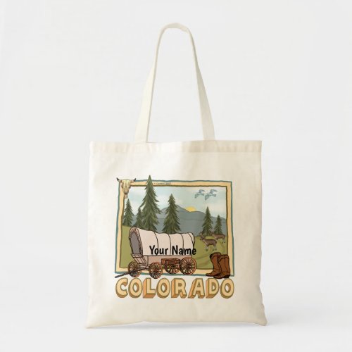 Colorado  custom name tote bag