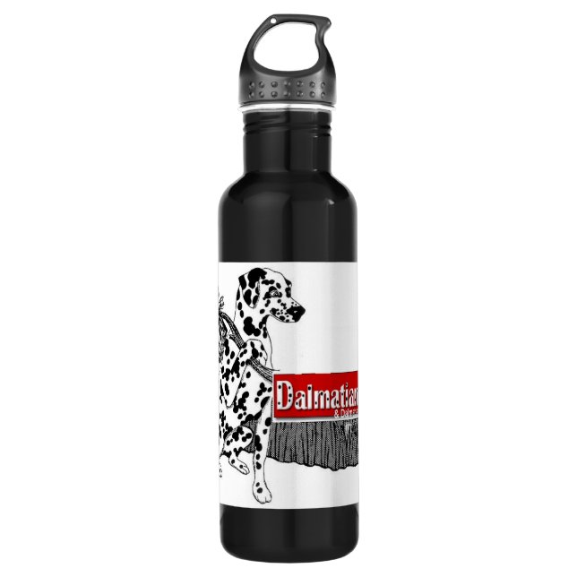 Colorado Dalmatian Rescue Stainless Steel Water Bottle (Front)