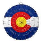 colorado dartboard with darts