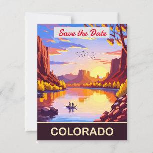 Colorado Desert Canyon River Wedding Invitation