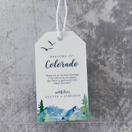 Colorado Destination Wedding Welcome Gift Tags