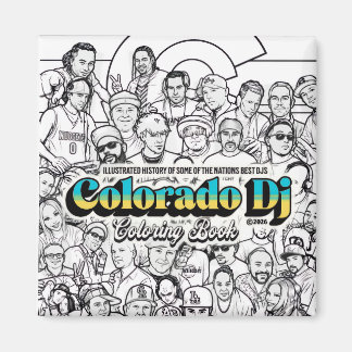 Colorado Dj Coloring Book magnet