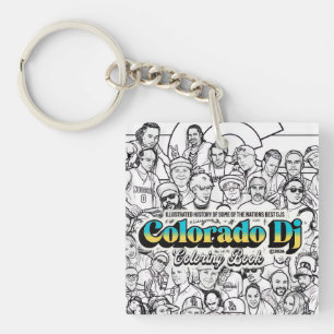 Colorado Djs Coloring Book keychain