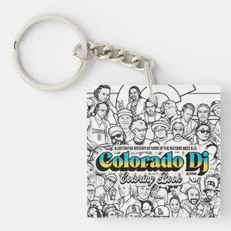 Colorado Djs Coloring Book keychain
