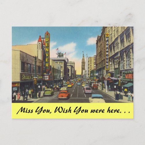 Colorado Downtown Denver Postcard
