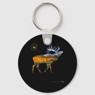 Colorado Elk Hunting Keychain