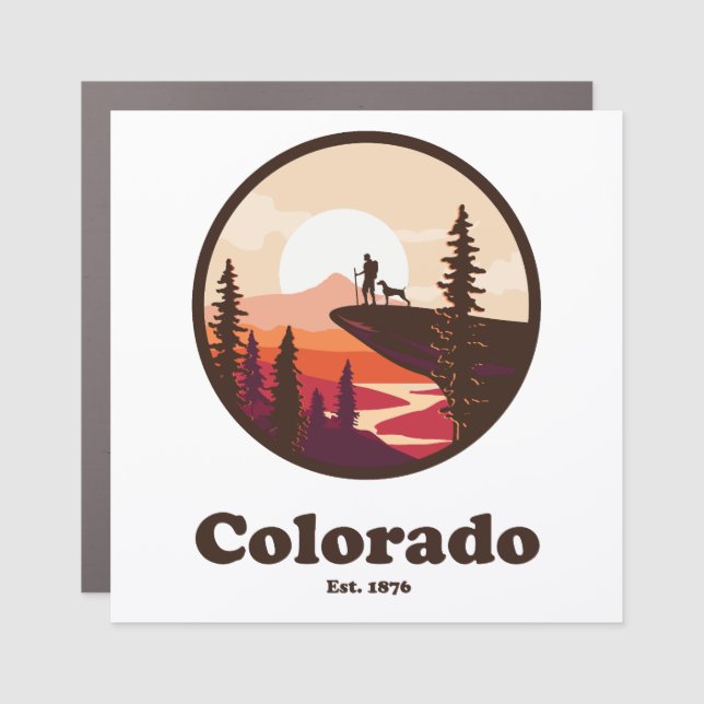 Colorado Est. 1876 Car Magnet (Front)