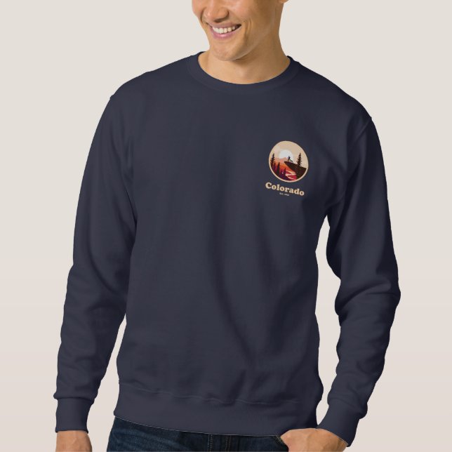 Colorado Est 1876 Men's Basic Sweatshirt (Front)
