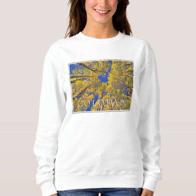 Colorado Fall | Aspen Forest in Autumn Sweatshirt (Front)
