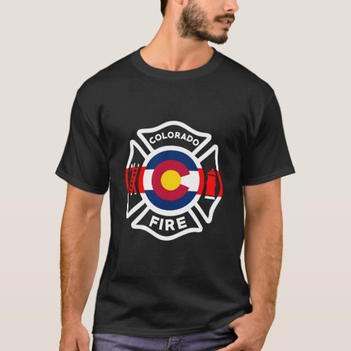 Colorado Fire Department Hoodie Firefighters Firem T_Shirt