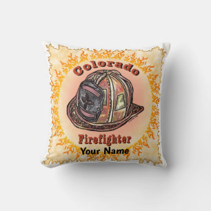 Colorado Firefighter Throw Pillow
