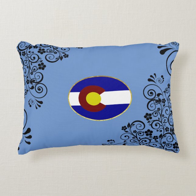 Colorado flag accent pillow (Front)