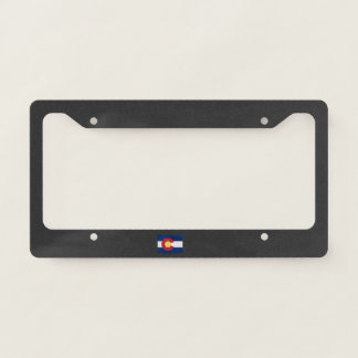Colorado flag and map license plate frame
