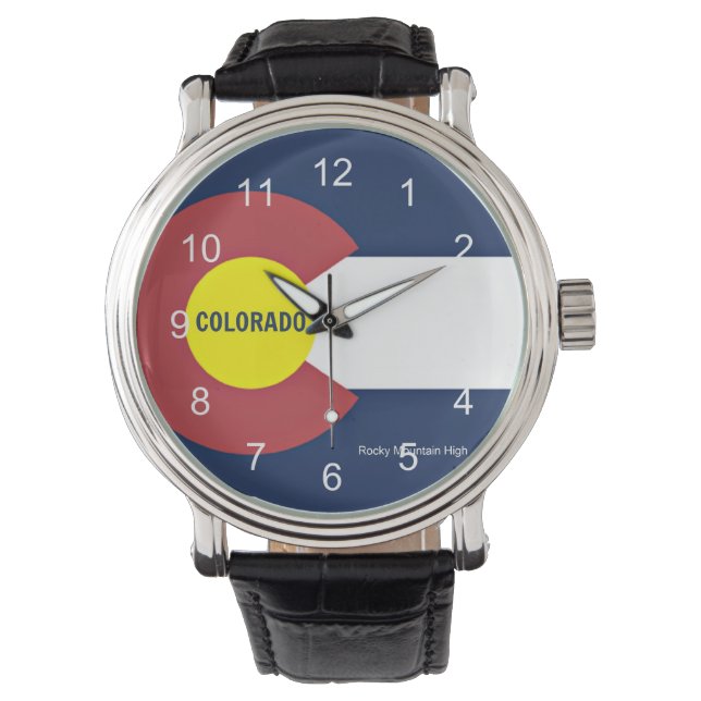 Colorado Flag and Slogan Watch (Front)