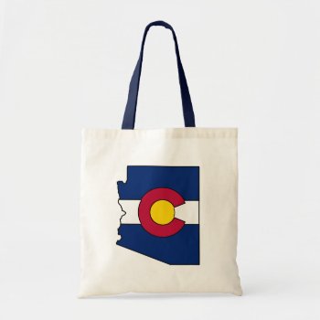 Colorado Flag Arizona Outline Tote Bag by ColoradoCreativity at Zazzle