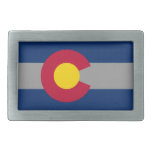 Colorado Flag Belt Buckle at Zazzle