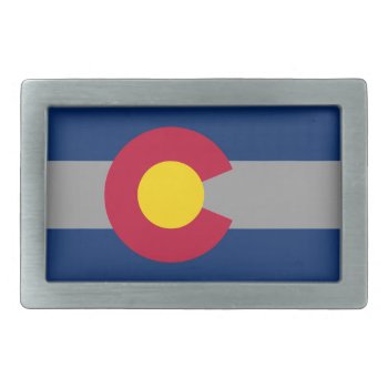 Colorado Flag Belt Buckle by duhlar at Zazzle