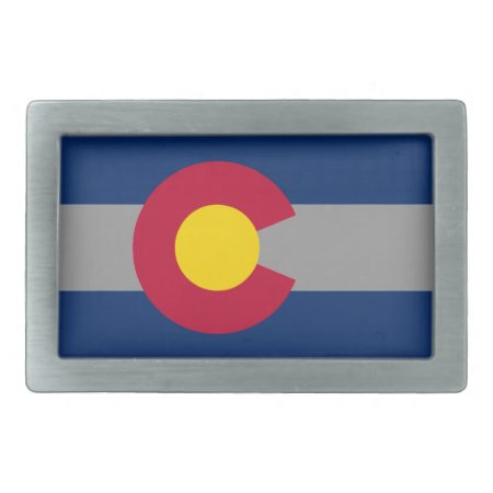 Colorado Flag Belt Buckle