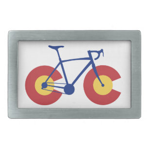 Colorado Flag Bicycle Belt Buckle
