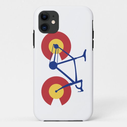 Colorado Flag Bicycle iPhone 11 Case