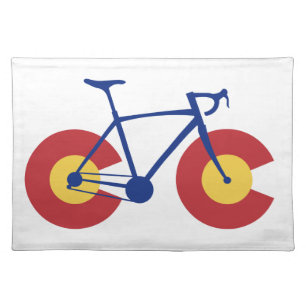 Colorado Flag Bicycle Placemat