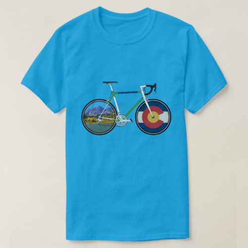 Colorado Flag Bike T_Shirt