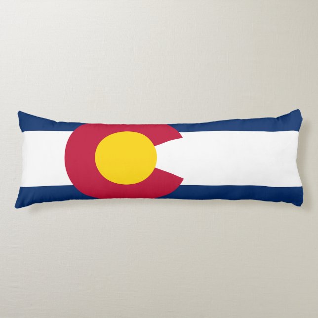Colorado Flag Body Pillow (Front)
